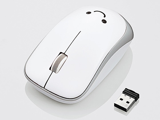 エレコム 無線IRマウス 3ボタン ホワイト M-IR07DRWH 1個(ご注文単位1個)【直送品】