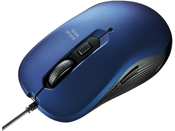 サンワサプライ 有線ブルーLEDマウス ブルー MA-BL114BL 1個(ご注文単位1個)【直送品】