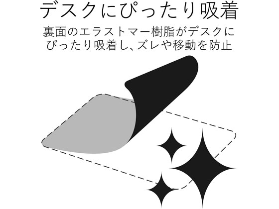 エレコム ソフトレザーマウスパッド ブラック MP-SL01BK 1枚（ご注文単位1枚)【直送品】