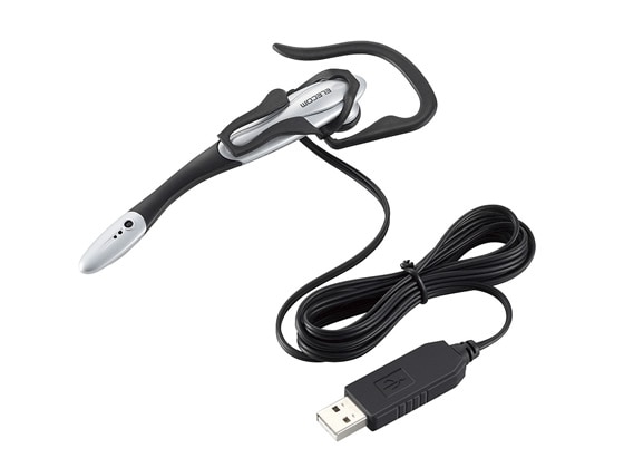 エレコム USBヘッドセット イヤーフックタイプ HS-EP13USV 1個(ご注文単位1個)【直送品】