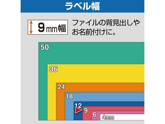 キングジムテープカートリッジ強粘着ラベル9mm透明 黒文字 ST9KW 1個(ご注文単位1個)【直送品】
