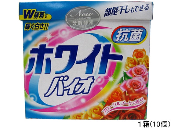 日本合成洗剤 ホワイトバイオプラス抗菌 0.8kg×10個 1箱(ご注文単位1箱)【直送品】