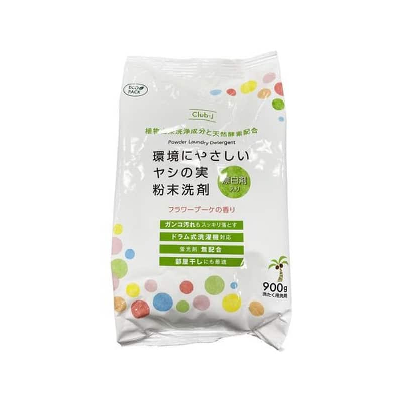 ジーエバー 環境にやさしいヤシの実粉末洗剤漂白剤入り900G 1パック(ご注文単位1パック)【直送品】