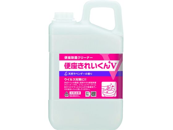 サラヤ 便座きれいくんV天然ラベンダーの香り3L 50277 1本（ご注文単位1本)【直送品】