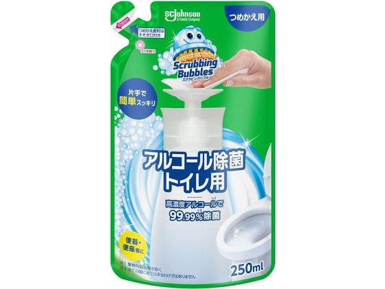 ジョンソン スクラビングバブル アルコール除菌トイレ用 詰替用 250ml 1個(ご注文単位1個)【直送品】