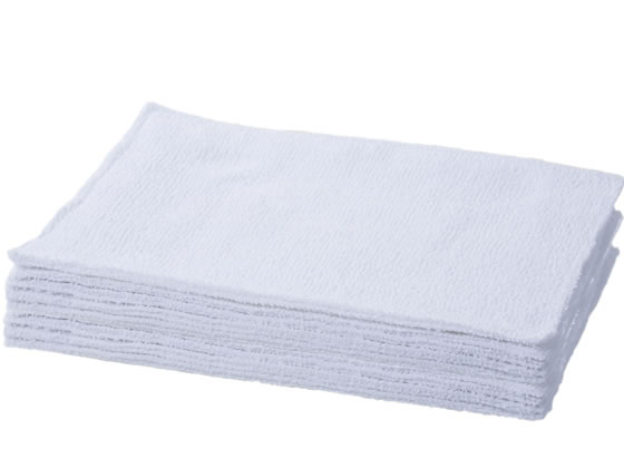 雑巾10枚セット〈重さ27g〉 1パック(ご注文単位1パック)【直送品】
