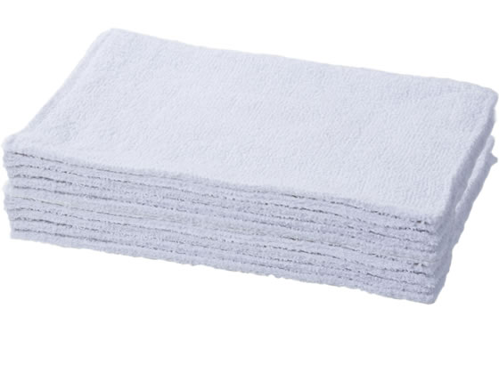 雑巾10枚セット〈重さ35g〉 1パック(ご注文単位1パック)【直送品】