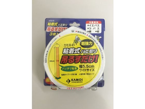 カモ井 吊るすだけ 粘着式ハエ取り TSURUSUDAKE 1パック（ご注文単位1パック)【直送品】