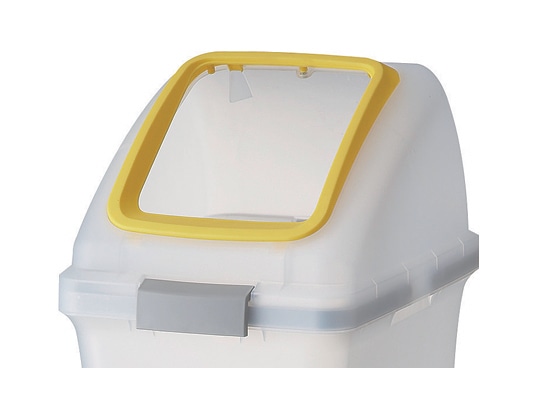 山崎産業 リサイクルトラッシュ 角穴ふた プラスチック YW-176L-OP1 Y 1個(ご注文単位1個)【直送品】