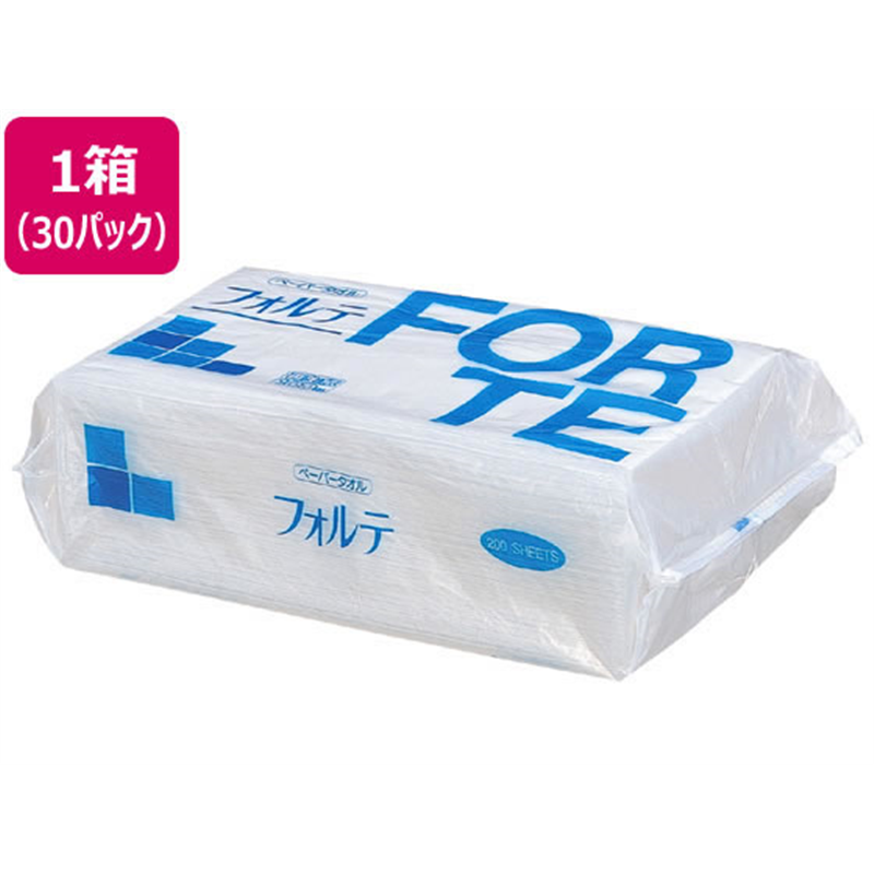 太洋紙業 ペーパータオル フォルテ 200枚×30パック 1箱（ご注文単位1箱)【直送品】