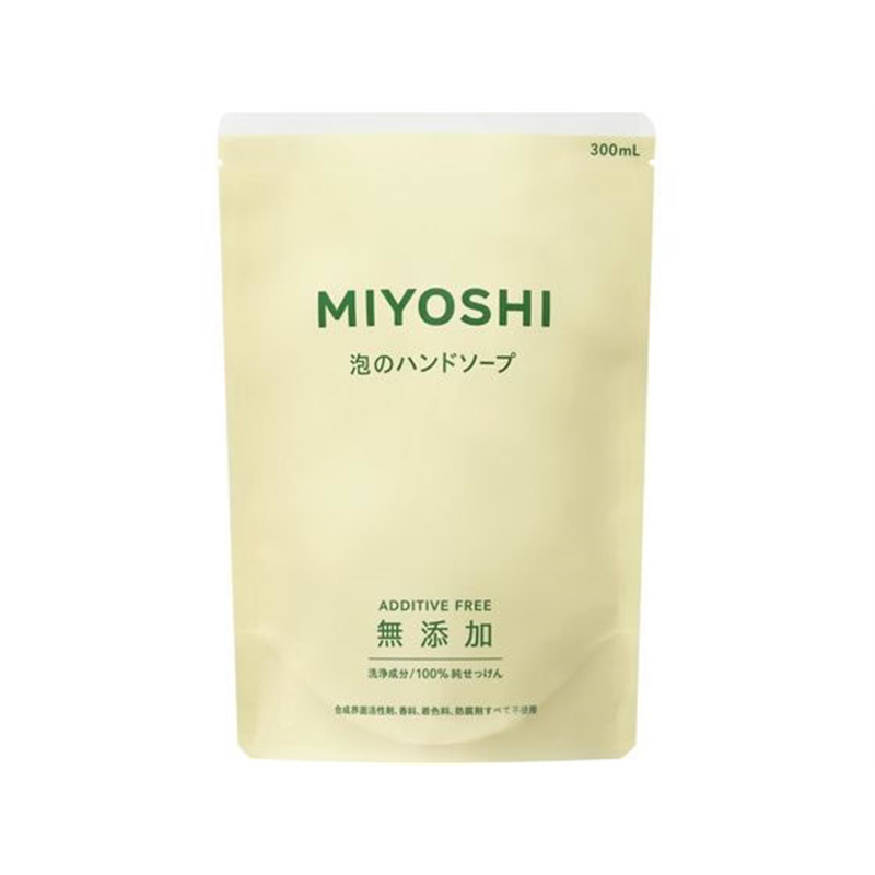 ミヨシ石鹸 無添加せっけん 泡のハンドソープ 詰替 300ml 1個（ご注文単位1個)【直送品】
