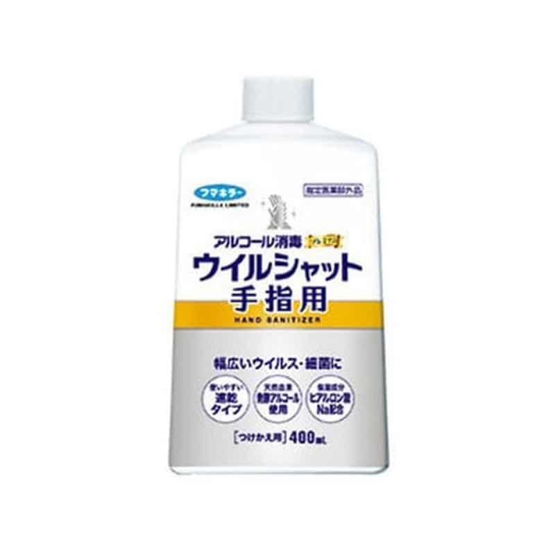 フマキラー アルコール消毒 プレミアムウイルシャット手指用 つけかえ 400mL 1個（ご注文単位1個)【直送品】