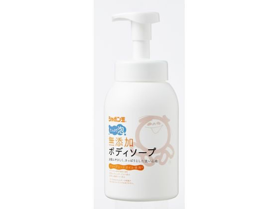 シャボン玉販売 無添加ボディソープたっぷり泡 本体 570ml 1本(ご注文単位1本)【直送品】