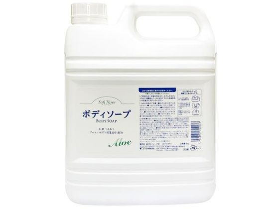 ミツエイ ソフトスリーボディソープアロエ大容量 4Kg 1個(ご注文単位1個)【直送品】