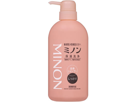 第一三共 ミノン 全身シャンプー しっとりタイプ本体450ml 1本(ご注文単位1本)【直送品】