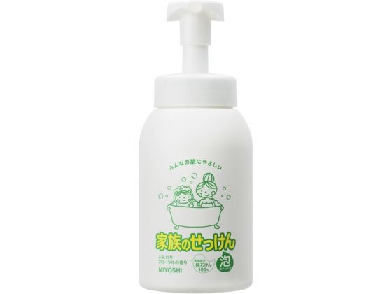 ミヨシ石鹸 家族のせっけん 泡ボディソープ 600ml 1本(ご注文単位1本)【直送品】