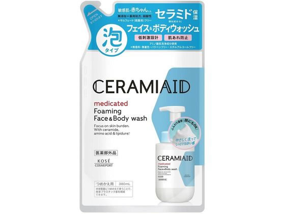 コーセーコスメポート セラミエイド 薬用フェイス&ボディウォッシュ 詰替 380ml 1個(ご注文単位1個)【直送品】