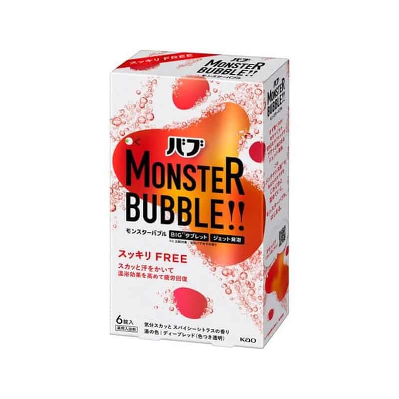 KAO バブ モンスターバブル スッキリFREE 6錠入 1箱（ご注文単位1箱)【直送品】