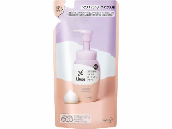 KAO リーゼ ふんわりパーマもどしフォーム つめかえ用 180ml 1個(ご注文単位1個)【直送品】