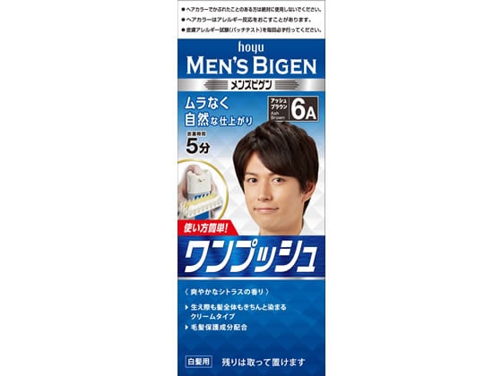ホーユー メンズビゲン ワンプッシュ 6A アッシュブラウン 1個(ご注文単位1個)【直送品】