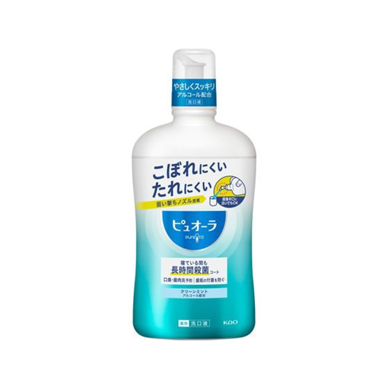KAO 薬用ピュオーラ洗口液 クリーンミント 850ml 1本（ご注文単位1本)【直送品】