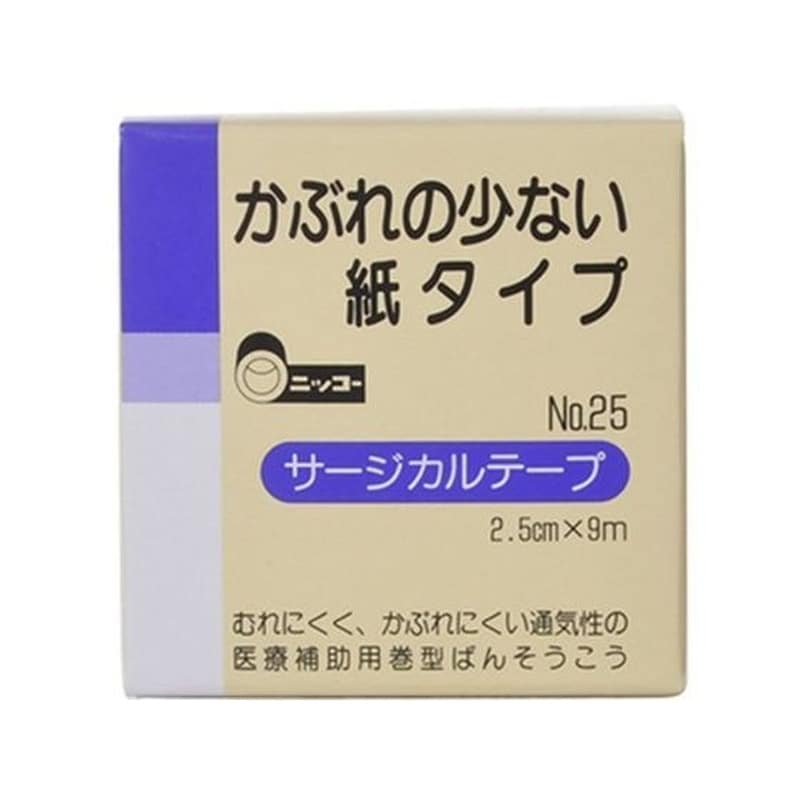日廣薬品 ニッコー サージカルテープ No.25 1巻（ご注文単位1巻)【直送品】