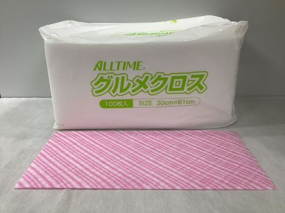 東京メディカル グルメクロス 30×61cm ピンク 100枚 FT-201PE 1箱（ご注文単位1箱)【直送品】