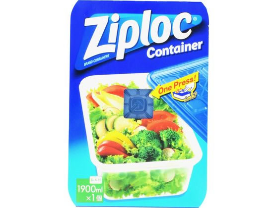 旭化成 ジップロック コンテナー 長方形1900ml 1個入 1個(ご注文単位1個)【直送品】