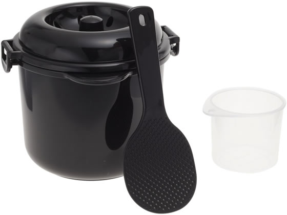 カクセー 電子レンジ専用炊飯器 備長炭入ちびくろちゃん 2合 1個（ご注文単位1個)【直送品】