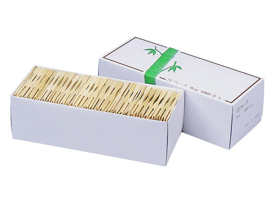 大和物産 竹フォーク9cm 1000本 050442 1箱(ご注文単位1箱)【直送品】