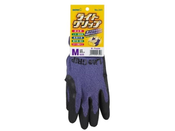 ショーワグローブ ライトグリップ M パープル 1個(ご注文単位1個)【直送品】