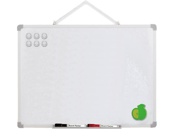 アスカ ホワイトボード Lサイズ 600×450mm VWB062 1枚(ご注文単位1枚)【直送品】