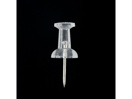 ジョインテックス プッシュピン クリア 100本入 B035J 1箱(ご注文単位1箱)【直送品】