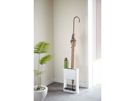 山崎実業 かさたて オーバル ホワイト 6979 1個(ご注文単位1個)【直送品】