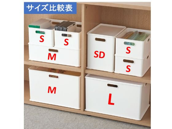 サンカ ナチュラ インボックス L ホワイト NIBーLWH 1個(ご注文単位1個)【直送品】