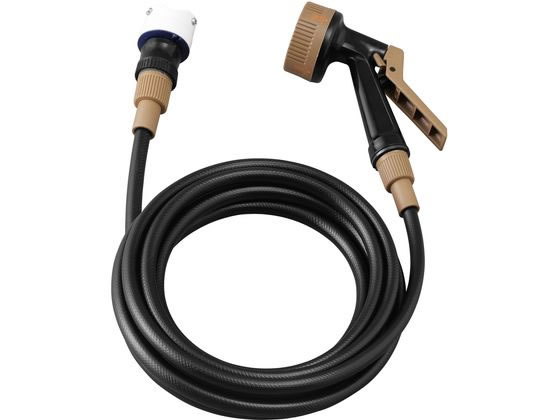 アイリスオーヤマ ガン付Φ9カットホース 5M ブラック GKH-5-BK 1個(ご注文単位1個)【直送品】