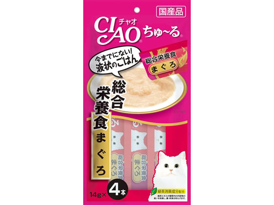 いなば CIAO ちゅーる 総合栄養食 まぐろ 14g×4本 1パック(ご注文単位1パック)【直送品】