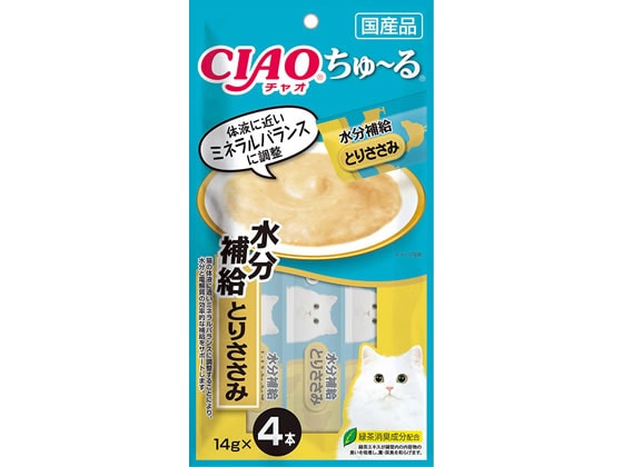 いなば CIAOちゅーる水分補給とりささみ14g4本 1パック(ご注文単位1パック)【直送品】