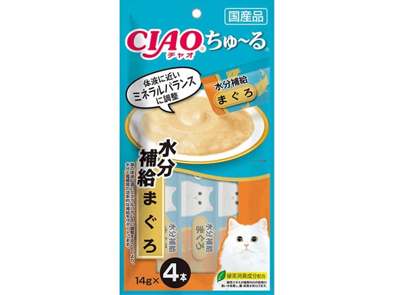 いなば CIAO ちゅーる水分補給 まぐろ14g×4本 1パック(ご注文単位1パック)【直送品】