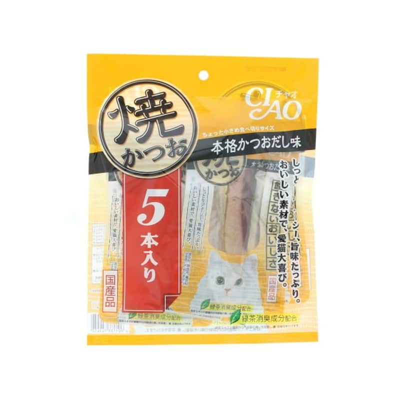 いなば 焼かつお 本格かつおだし味 5本入 国産 1パック（ご注文単位1パック)【直送品】
