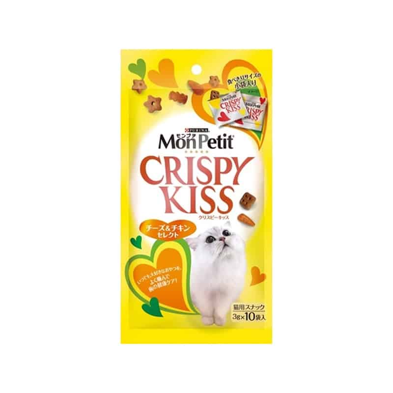 ネスレピュリナ モンプチ クリスピーキッス チーズ&チキンセレクト 30g 1袋（ご注文単位1袋)【直送品】