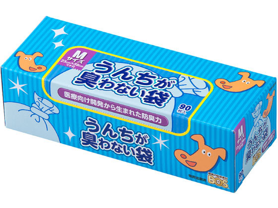 クリロン化成 うんちが臭わない袋 BOSペット用箱型 Mサイズ 1箱(ご注文単位1箱)【直送品】
