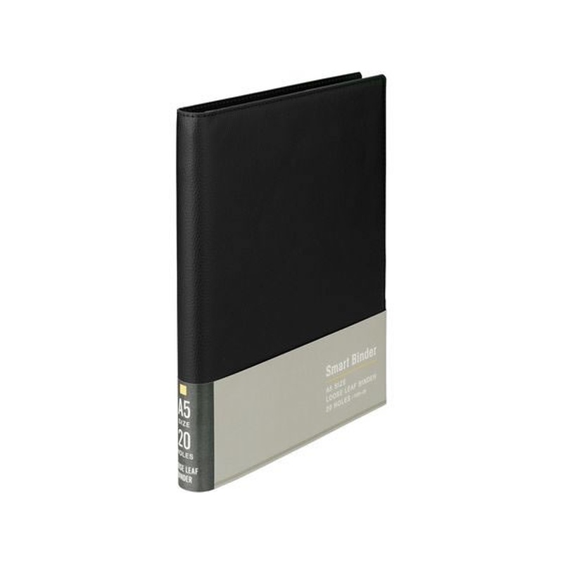 マルマン バインダー スマートバインダー A5 20穴 ブラック F291-05 1冊（ご注文単位1冊）【直送品】