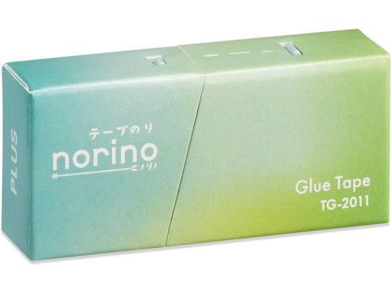 プラス ノリノ 紙ケース入りテープのり グリーン 54492/TG-2011 1個(ご注文単位1個)【直送品】