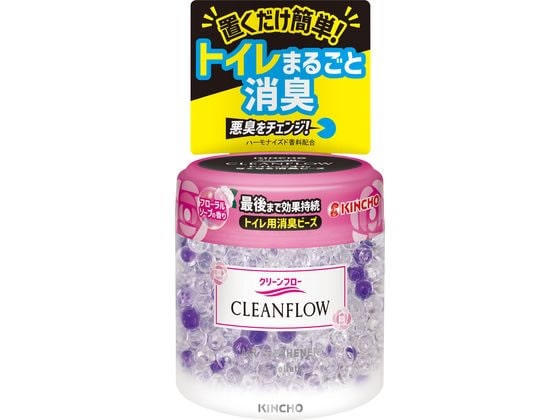 金鳥 クリーンフロー トイレ用消臭ビーズ60日フローラルソープ 1個(ご注文単位1個)【直送品】