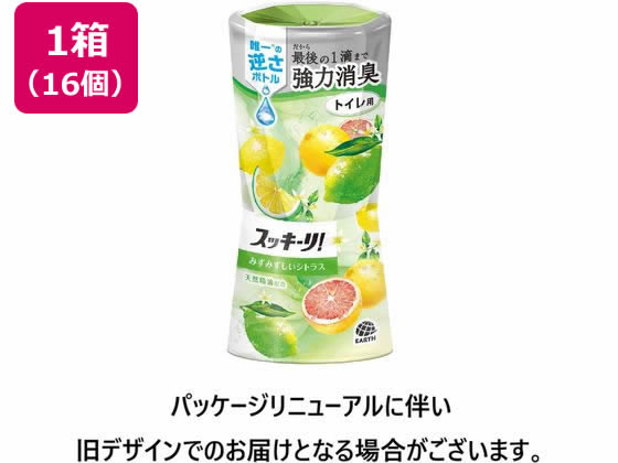 アース製薬 トイレのスッキーリ! プレミアムシトラスの香り 400ml 16個 1箱(ご注文単位1箱)【直送品】