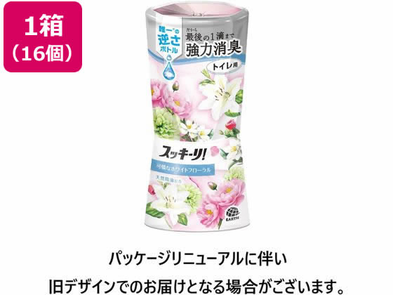 アース製薬 トイレのスッキーリ! エアリーホワイトフローラルの香り 400ml 16個 1箱(ご注文単位1箱)【直送品】