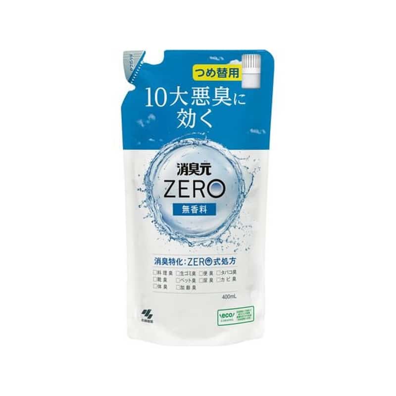 小林製薬 消臭元ZERO 無香料 つめ替 400ml 1個（ご注文単位1個）【直送品】