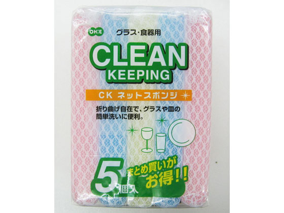 オーエ CK ネットスポンジ 5個 1袋(ご注文単位1袋)【直送品】