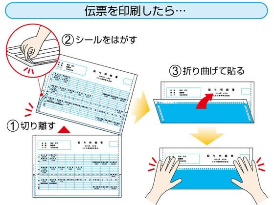 ヒサゴ 給与明細書(密封式) A4タテ 2面 350枚 GB1172TN 1冊(ご注文単位1冊)【直送品】